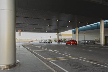 Sao Paulo, Brezilya -21 / 12 / 2019: Sao Paulo, Brezilya 'daki Guarulhos Havaalanı