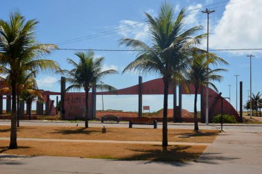 Arajacu, Sergipe, Brazil - 14/12/2019: Santos Dumont Avenue