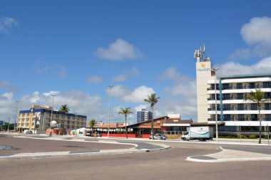 Arajacu, Sergipe, Brazil - 14/12/2019: Santos Dumont Avenue