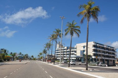 Arajacu, Sergipe, Brazil - 14/12/2019: Santos Dumont Avenue