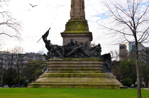 Denkmal Für Die Helden Des Halbinselkrieges Der Rotunde Boavista Porto — Stockfoto