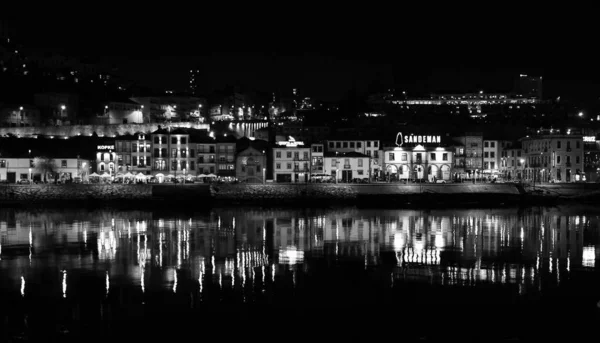 Portugal Porto 2020 Vista Geral Vila Nova Gaia Adegas Ribeira — Fotografia de Stock