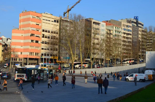 Oporto Portogallo 2020 Metro Trindade Stazione Trindade Stazione Principale Della — Foto Stock