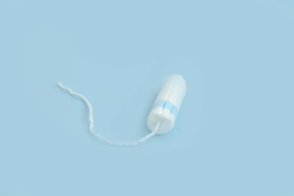 Lékařský Tampon Hygienický Bílý Tampón Pro Ženy Bavlněný Tampon Menstruace — Stock fotografie