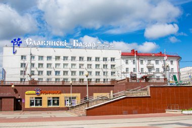 Vitebsk, Belarus - 14 Mayıs 2020: Vitebsk şehir merkezi