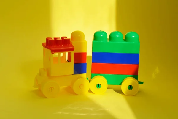 Train Details Children Designer Children Designer Development Motor Skills Thinking — Stock Photo, Image