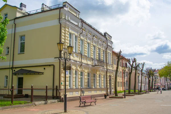 Vitebsk Belarus Maio 2020 Centro Histórico Vitebsk Rua Suvorov — Fotografia de Stock