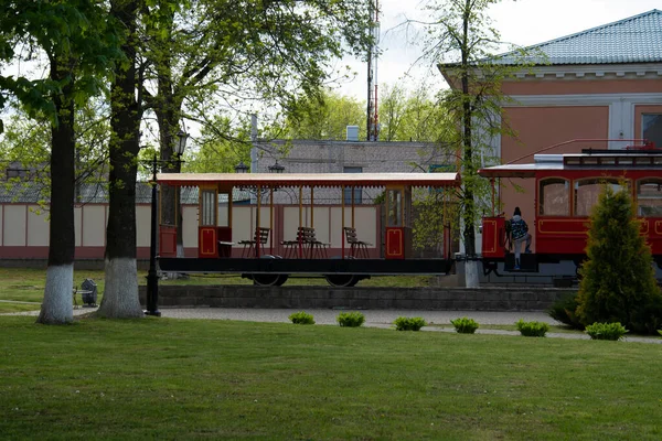 Vitebsk Belarus Mei 2020 Oude Kinderspoorweg Frunze Straat — Stockfoto