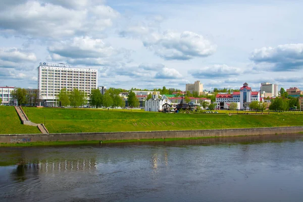 Vitebsk Vitryssland Maj 2020 Västra Floden Dvina Centrala Vitebsk — Stockfoto