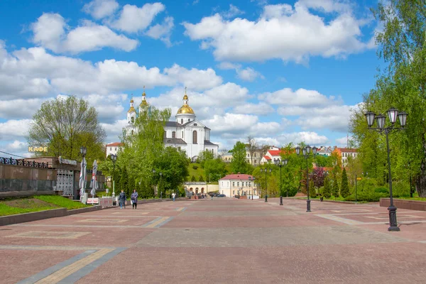 Vitebszk Fehéroroszország 2020 Május Puskin Sétálóutca Vityebszkben — Stock Fotó