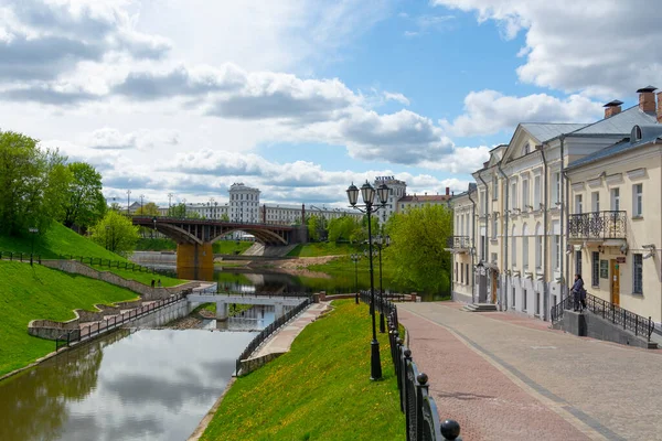 Vitebsk Bielorrusia Mayo 2020 Vista Del Centro Histórico Vitebsk Río — Foto de Stock