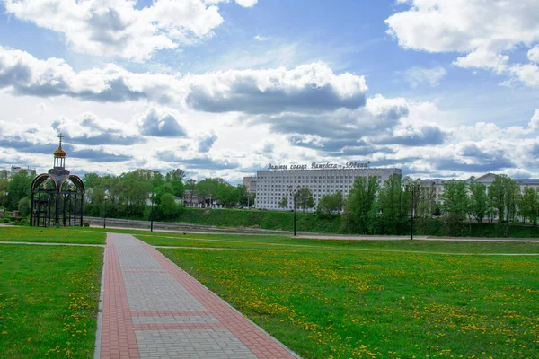 Piazza Del Millennio Vitebsk Campanile Vitebsk Bielorussia — Foto Stock