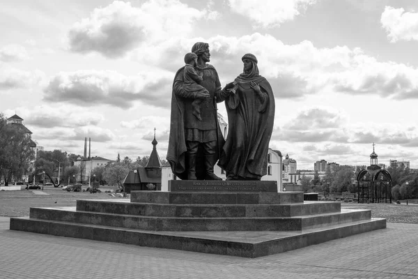 Vitebsk Belarus Maio 2020 Praça Milênio Vitebsk Monumento Alexander Nevsky — Fotografia de Stock