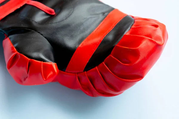 Guante Rojo Para Niños Para Boxeo Concepto Deportivo Deportes Niños — Foto de Stock