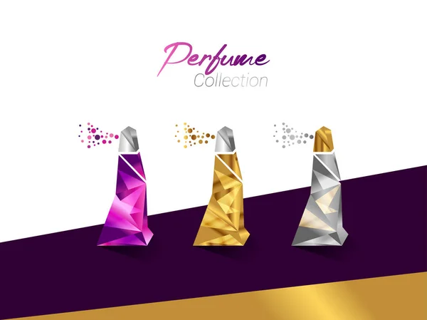 Garrafa Perfume Beauty Fashion — Vetor de Stock