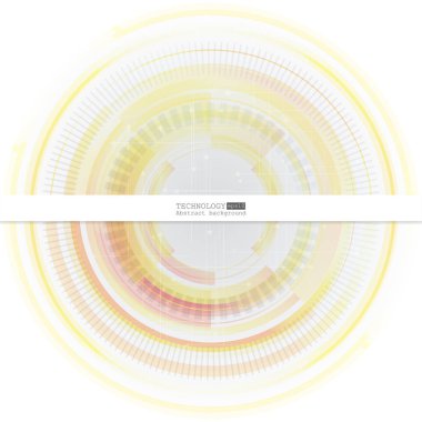 Techno vektör daire arka plan