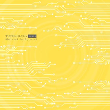 Vektör devre kartı çizim. Soyut teknoloji