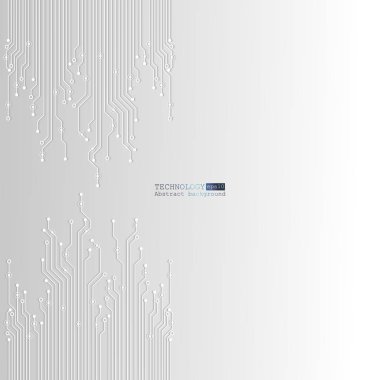 Vektör devre kartı çizim. Soyut teknoloji