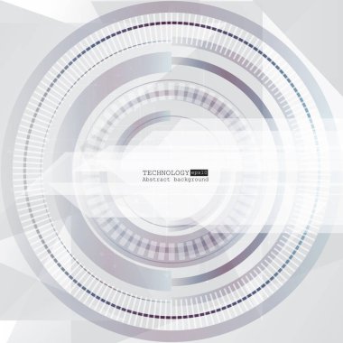 Soyut yüksek teknoloji, mühendislik, makine, teknoloji kavramı. Vektör soyut fütüristik teknolojik altyapı