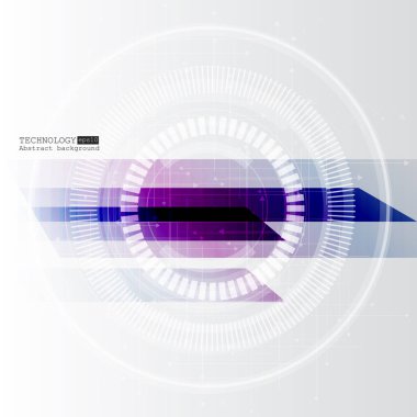 Soyut yüksek teknoloji, mühendislik, makine, teknoloji kavramı. Vektör soyut fütüristik teknolojik altyapı