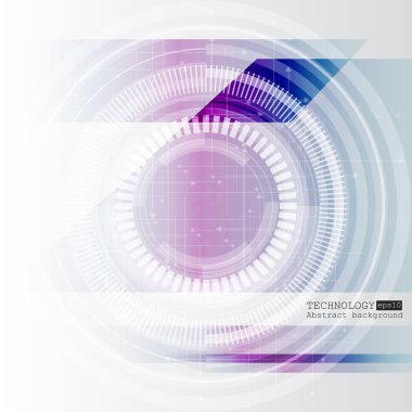 Soyut yüksek teknoloji, mühendislik, makine, teknoloji kavramı. Vektör soyut fütüristik teknolojik altyapı