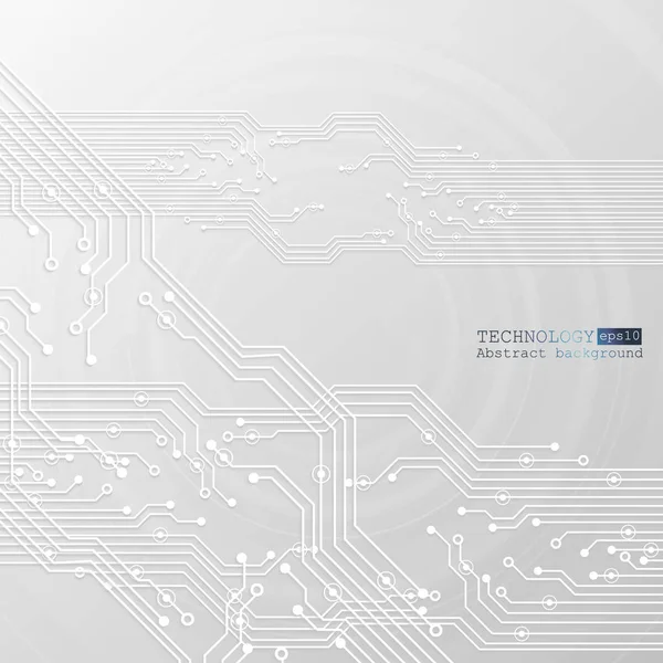 Illustration de carte de circuit vectoriel. Technologie abstraite — Image vectorielle