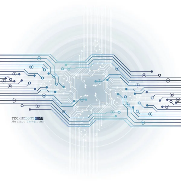 矢量电路板插图。抽象技术 — 图库矢量图片