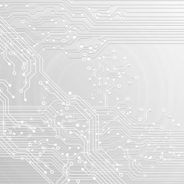 Vektör devre kartı çizim. Soyut teknoloji