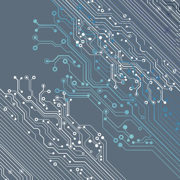 Illustration de carte de circuit vectoriel. Technologie abstraite — Image vectorielle