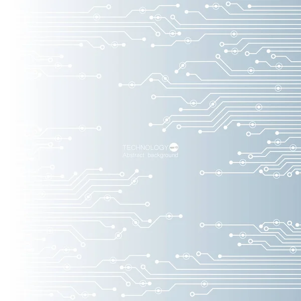 Illustration de carte de circuit vectoriel. Technologie abstraite — Image vectorielle