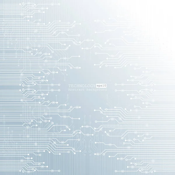 Illustration de carte de circuit vectoriel. Technologie abstraite — Image vectorielle