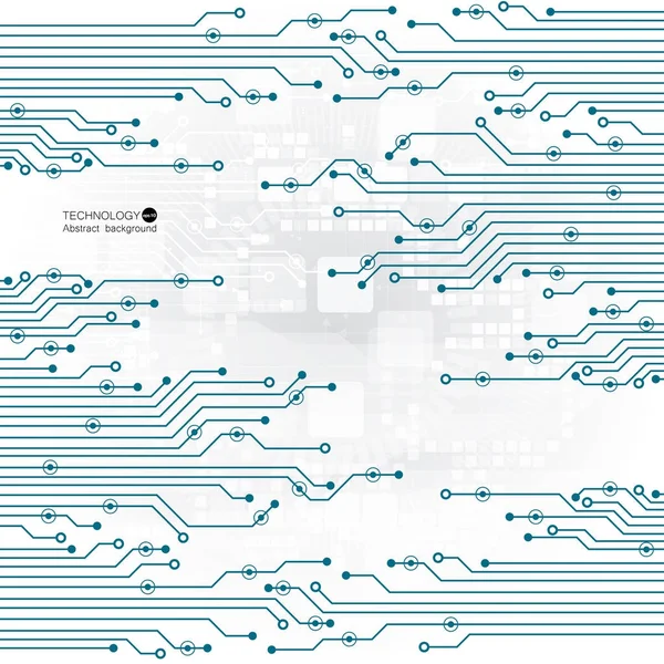 矢量电路板插图。抽象技术 — 图库矢量图片