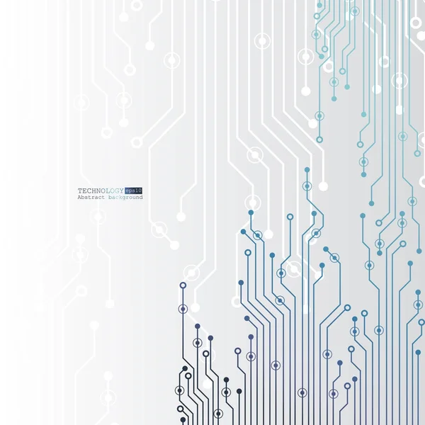 Illustration de carte de circuit vectoriel. Technologie abstraite — Image vectorielle