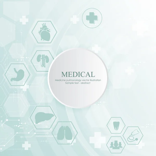 Abstrato cuidados médicos logotipo ícone design inovação conceito fundo — Vetor de Stock