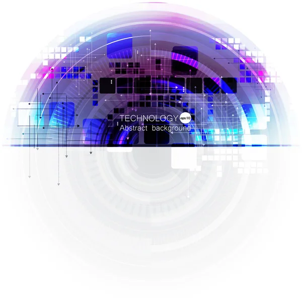 様々 な要素技術と技術背景を抽象化します。ベクトル図. — ストックベクタ