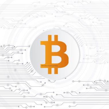 Sikke bitcoin sanal sembollerin. Kripto para birimi. Soyut teknoloji.