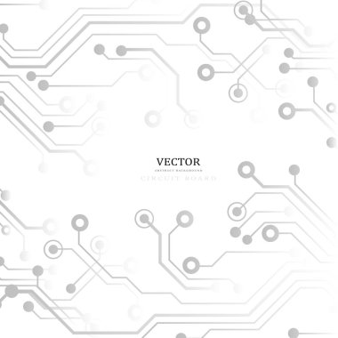 Devre kartı, teknolojik altyapı. Vektör çizim. EPS 10
