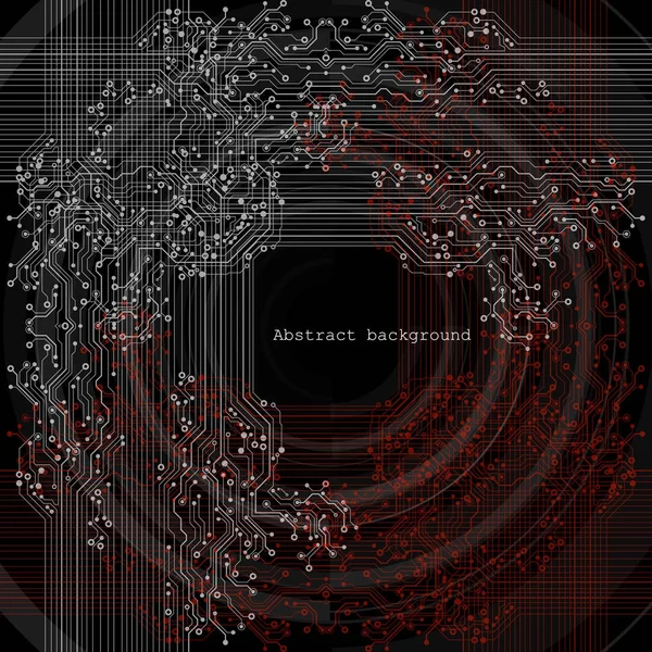 Circuit Imprimé Fond Technologique Illustration Vectorielle Spe — Image vectorielle