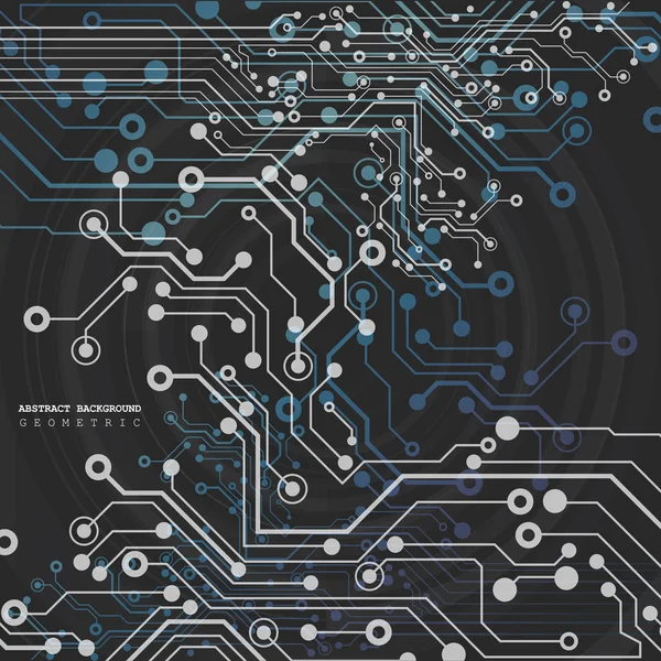 Circuit Imprimé Fond Technologique Illustration Vectorielle Spe — Image vectorielle