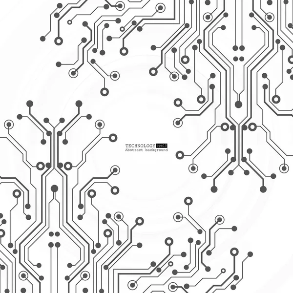 Circuit Imprimé Fond Technologique Illustration Vectorielle Spe — Image vectorielle