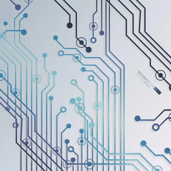 Placa Circuito Antecedentes Tecnológicos Ilustración Vectorial Eps — Archivo Imágenes Vectoriales