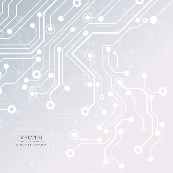 Circuit imprimé, fond technologique. Illustration vectorielle . — Image vectorielle