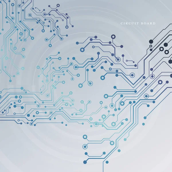 Circuit Imprimé Fond Technologique Illustration Vectorielle Spe — Image vectorielle