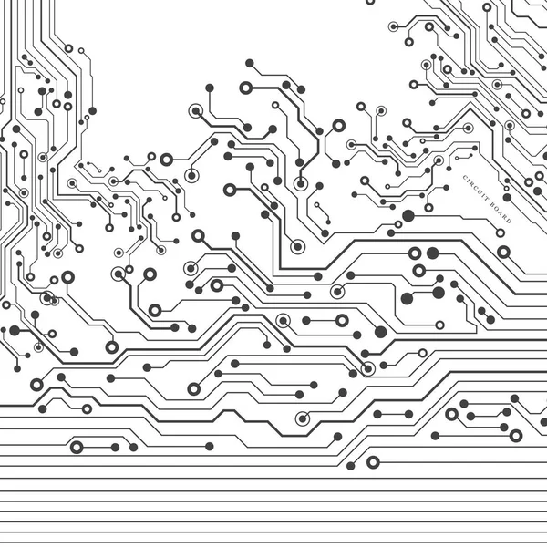 Printplaat Technische Achtergrond Vectorillustratie Eps — Stockvector