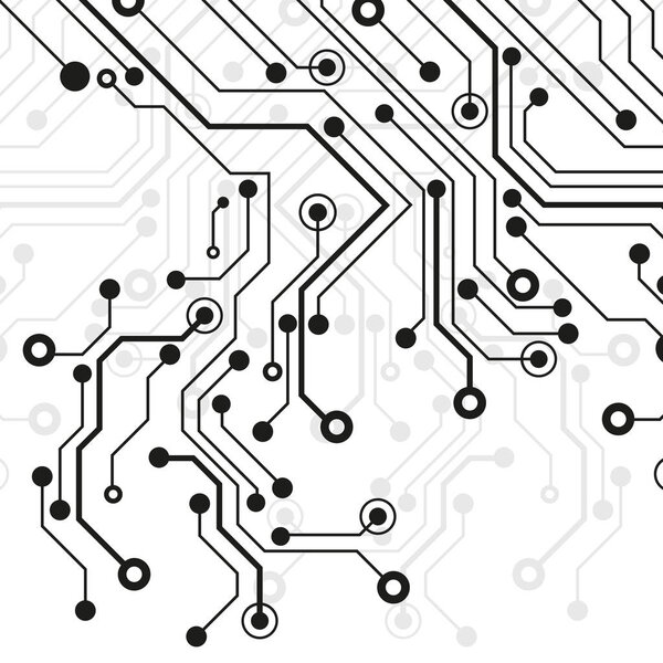 Circuit board, technology background. Vector illustration. EPS 10.