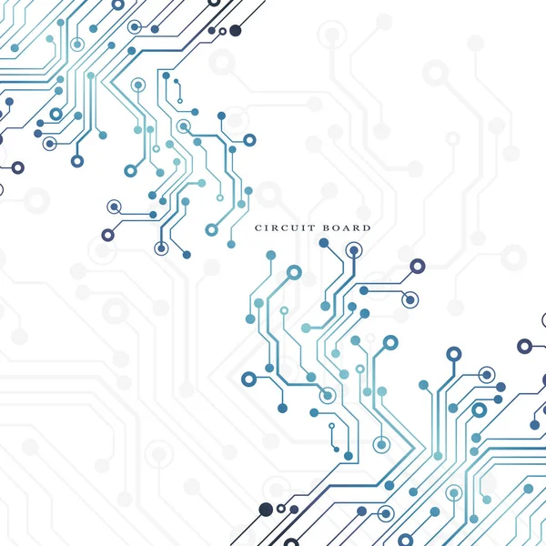 Circuit Imprimé Fond Technologique Illustration Vectorielle Spe — Image vectorielle