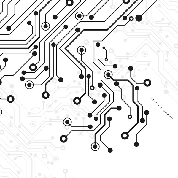 Placa Circuito Tecnologia Fundo Ilustração Vetorial Eps —  Vetores de Stock