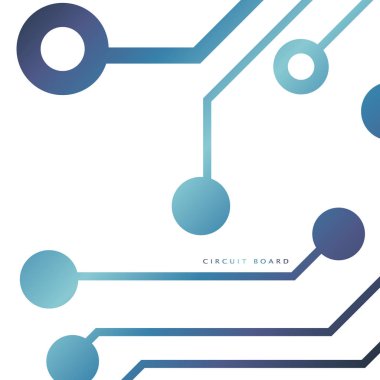 Devre kartı, teknolojik altyapı. Vektör çizim. EPS 10.