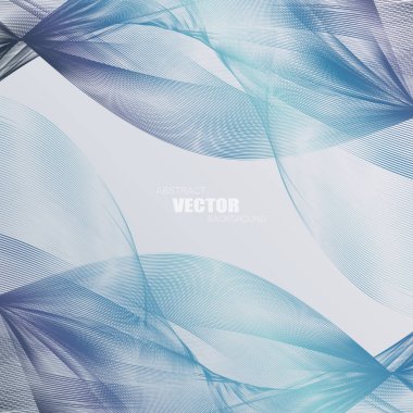 Renkli, dalgalı çizgilerle arka. Zarif dalga tasarım. Vektör teknolojisi. EPS 10.