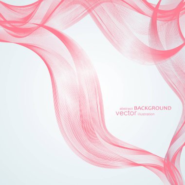 Renkli, dalgalı çizgilerle arka. Zarif dalga tasarım. Vektör teknolojisi.
